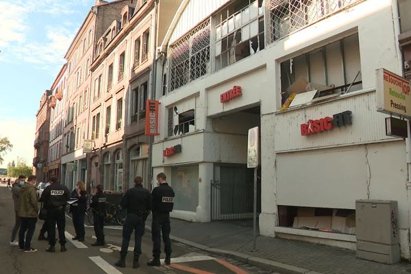 La rue Kageneck dans le quartier gare de Strasbourg ce mercredi 2 septembre au matin 