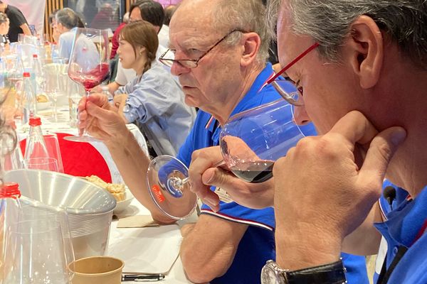 Les Bleus en pleine dégustation