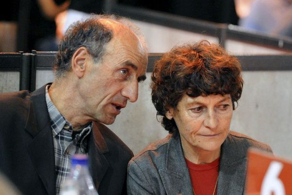 Jeannie Longo et son mari Patrice Ciprelli photographiés en 2011 à Grenoble. 