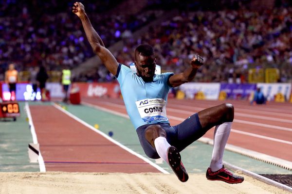 Kafétien Gomis, le 5 septembre 2014 à Bruxelles (Diamond League)