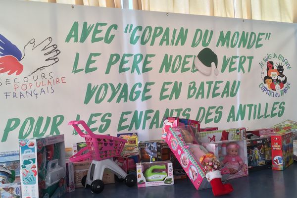 Une partie de la collecte de jouets annuelle du Secours populaire du Puy-de-Dôme prendra la direction de l'île Saint-Martin 