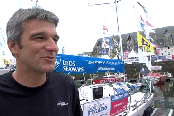 Frédéric Nivet, officier de la marine marchande sur les ferrys, dispute pour la 6e fois la Solitaire du Figaro