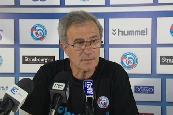 Jacky Duguépéroux, entraîneur du Racing Club de Strasbourg Alsace