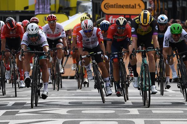 L'arrivée de la première étape du Tour de France à Bruxelles le samedi 6 juillet 2019.