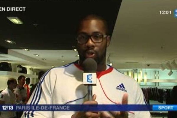 Le champion olympique Teddy Riner en direct dans le JT