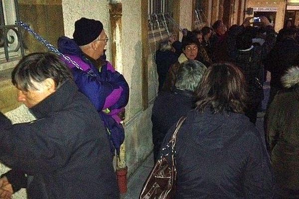 Mende - manifestation des militants de RESF devant la préfecture de la Lozère - 24 mars 2014.