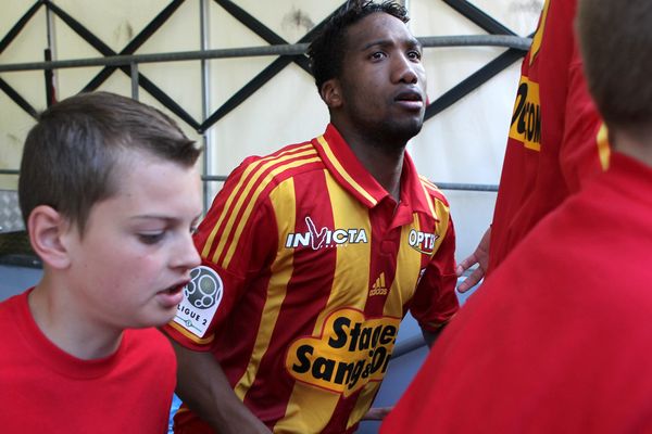 Bergdich en mai 2013 sous le maillot du RC Lens. 