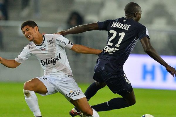 Le Girondin Cédric Yambéré a inscrit le seul but de la rencontre, à la 62e minute.