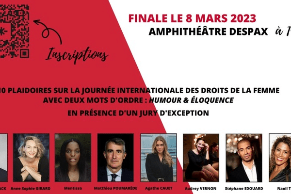 La composition du jury du concours de plaidoirie de l'université Toulouse 1 avec Stéphane Edouard.