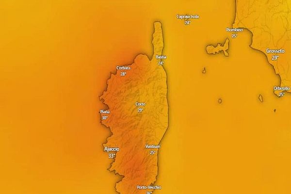 En 2023, la Corse a connu plusieurs vagues de chaleur.