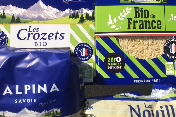 - Photo d'illustration - des pâtes de la marque Alpina