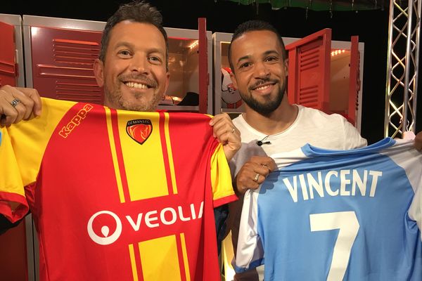 Anthony Brulez et Stephen Vincent sur le plateau d'USB Foot, le 6 juin 2019