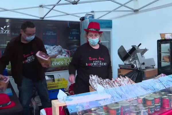 Un stand du marché corrézien à Paris ce week-end