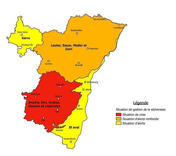 Secheresse Dans Le Bas Rhin La Bruche En Situation De Crise Renforcement Des Mesures De Restriction D Eau