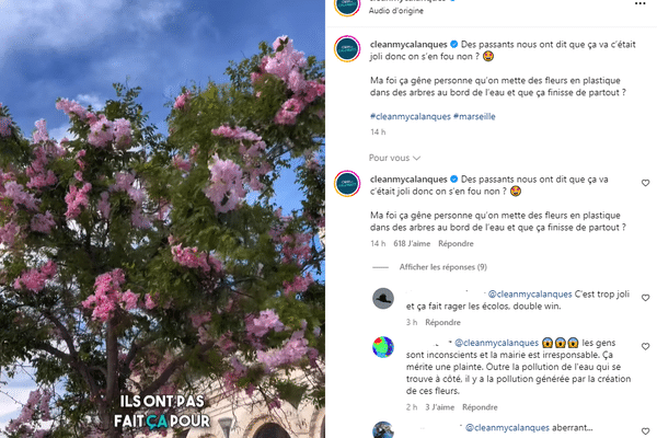 La publication de Clean my Calanques, supprimée ce lundi 6 mai 2024, a suscité de vives réactions sur Instagram.