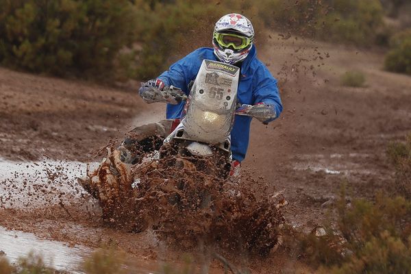 Le motard deux-sévrien Guillaume Chollet sur le Dakar 2017.