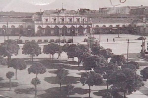 La gare de rennes en 1958