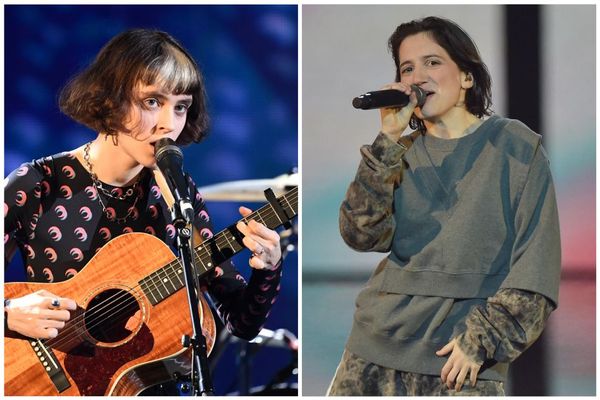 Pomme et Aloïse Sauvage aux Victoires de la Musique le 14 février 2020.