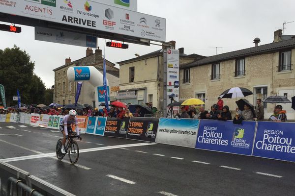 Tony Martin (Ettix Quick Step), 3ème du contre-la-montre mais leader au classement général à une journée de la fin du TPC 2015.