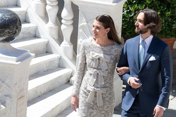 Charlotte Casiraghi et Dimitri Rassam sur la photo publiée sur le Facebook du Palais princier de Monaco samedi soir. 