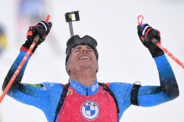 La chevauchée fantastique de Quentin Fillon-Maillet à Oberhof en Allemagne le 9 janvier 2022