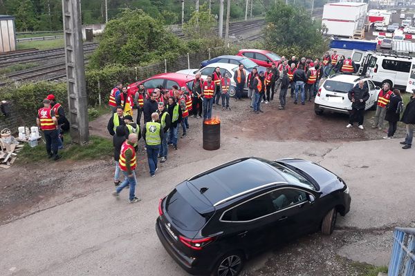 Rassemblement de cheminots