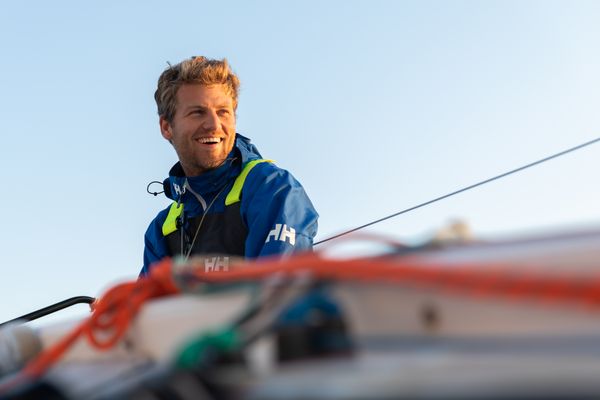 Benjamin Ferré à bord du Monnoyeur - Duo for a job s'aligne pour la première fois sur la Route du Rhum.