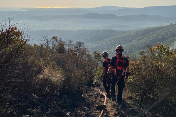 Les pompiers hauts-marnais en renfort dans le Var, en août 2021.