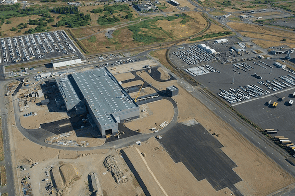 Vue aérienne du nouveau site de Saint-Nazaire 