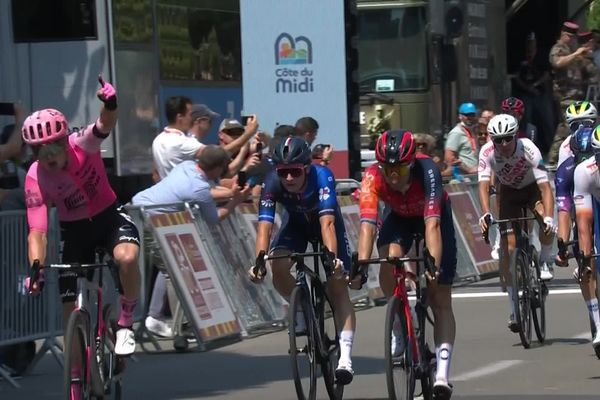 Le Néerlandais Marijn Van der Berg (EF-Education) remporte sa deuxième victoire professionnelle avec la première étape de la Route d'Occitanie 2023.