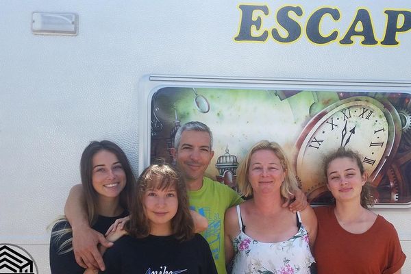 La famille Deschamps Rouha s'est prêtée au jeu de l'escape game itinérant.