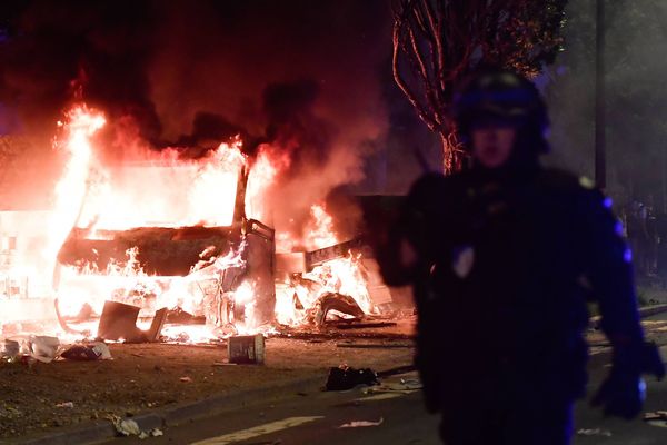 Une nuit d'émeutes, à Nantes, le 3 juillet 2018.