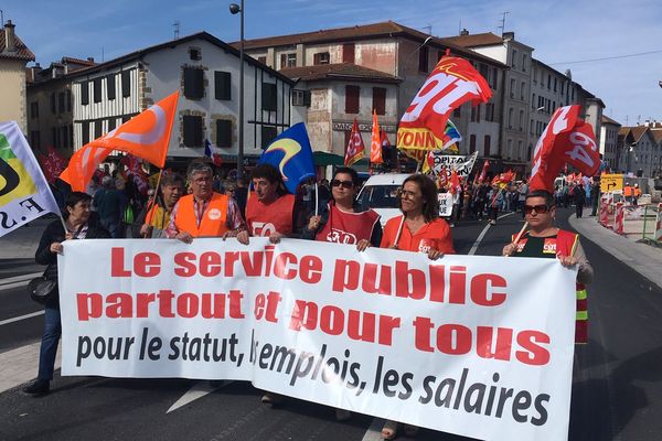 Environ un millier de manifestants se sont rassemblés à Bayonne