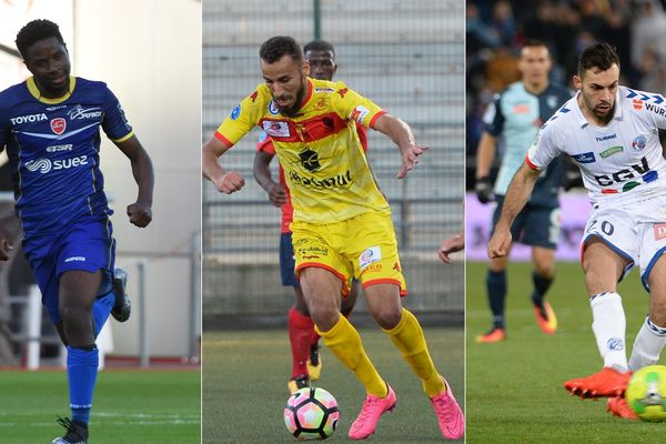 Tameze (à gauche) quitte Valenciennes, Guezoui (au centre) et Dos Santos (à droite) arrivent