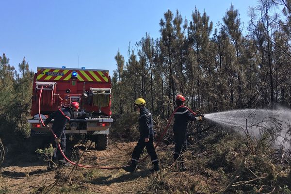 Les sapeurs pompiers sont maîtres du feu à Pillac en Charente