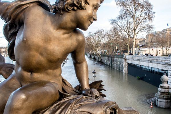 La Seine, à Paris, le 22 janvier 2018.