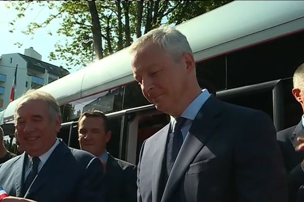 Bruno Le Maire et François Bayrou inaugurent la foire de Pau, ce samedi 14 septembre. 