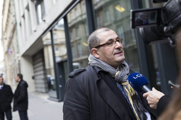 Paris, le 18 novembre 2014 - Arrivee a la reunion du groupe PS a l Assemblee Nationale, en presence de Pascal Cherki.