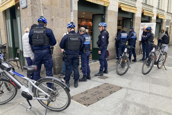 Opération anti-drogue "Place nette XXL" à Nantes le mardi 2 avril 2024