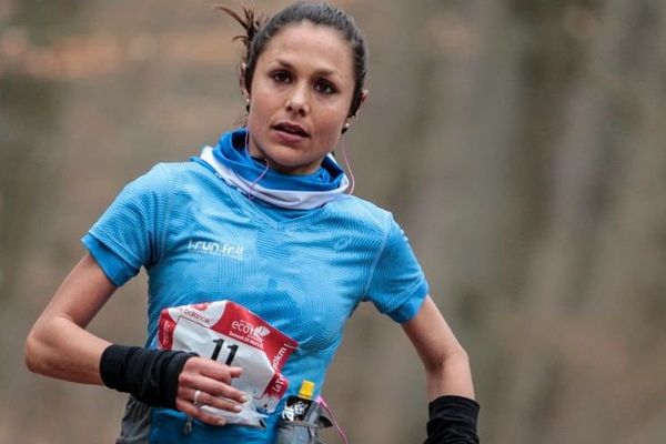 Sylvaine Cussot d'Uzès, membre de l'équipe de France de trail.