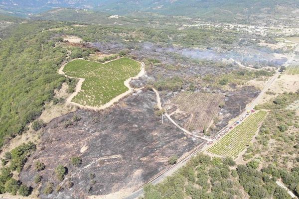 Le feu du Bosc était fixé à 17 heures ce samedi 28 août. Les secours restent actifs sur les points chauds et les lisières.