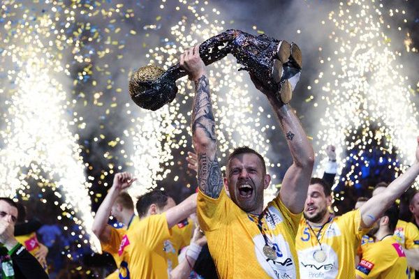 Les polonnais de Kielce lors de leur vicoire en Ligue des Champions le 29 mai 2016