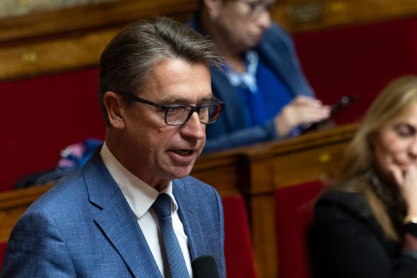 Emmanuel Maquet, député LR de la 3e circonscription de la Somme, à l'Assemblée nationale le 22 novembre 2022.