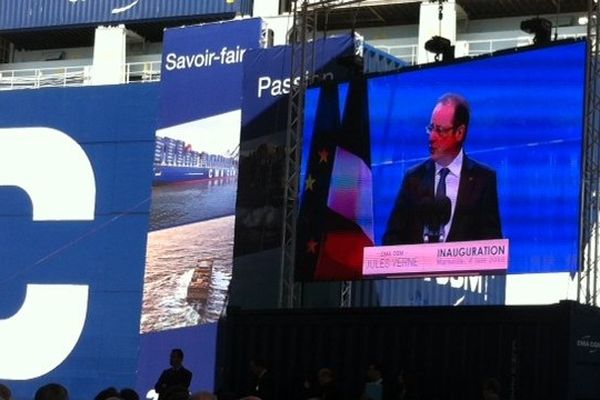 François Hollande à Marseille le 4  juin 2013 - photo Jean-Louis Boudart 