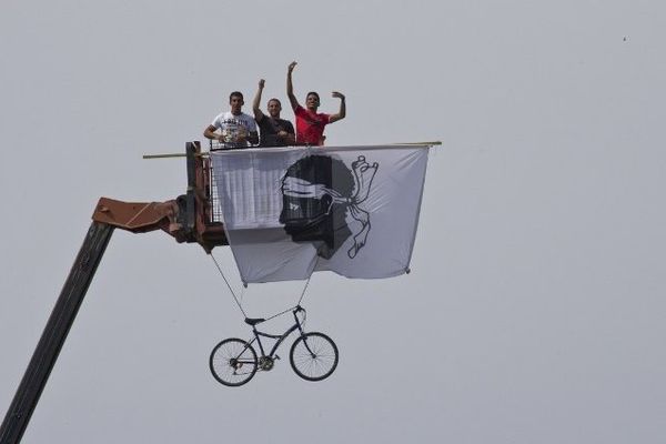 En Corse, au passage du Tour de France, le 29 juin 2013 