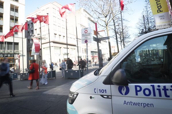 Police à Anvers (B). Image d'archives