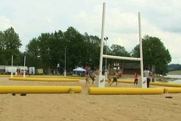 Beach Rugby à Vassivière, 19 juillet 2013