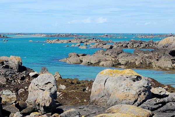 Partie nord-ouest de l'archipel de Chausey, France