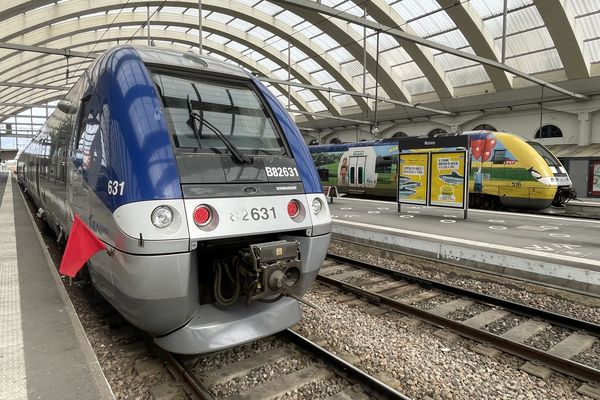 Le trafic SNCF est interrompu entre Reims et Charleville après un fort coup de vent. (archives)