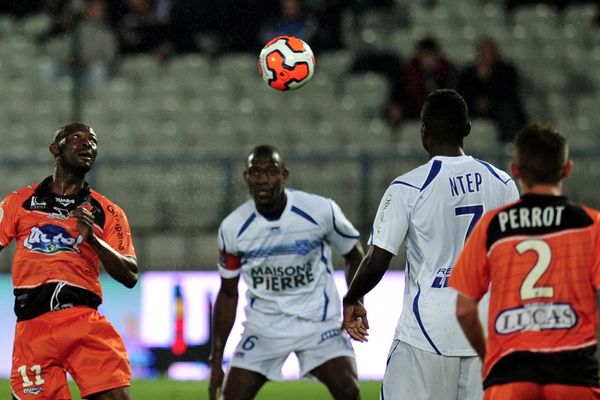 Laval lors de son dernier match face à Auxerre